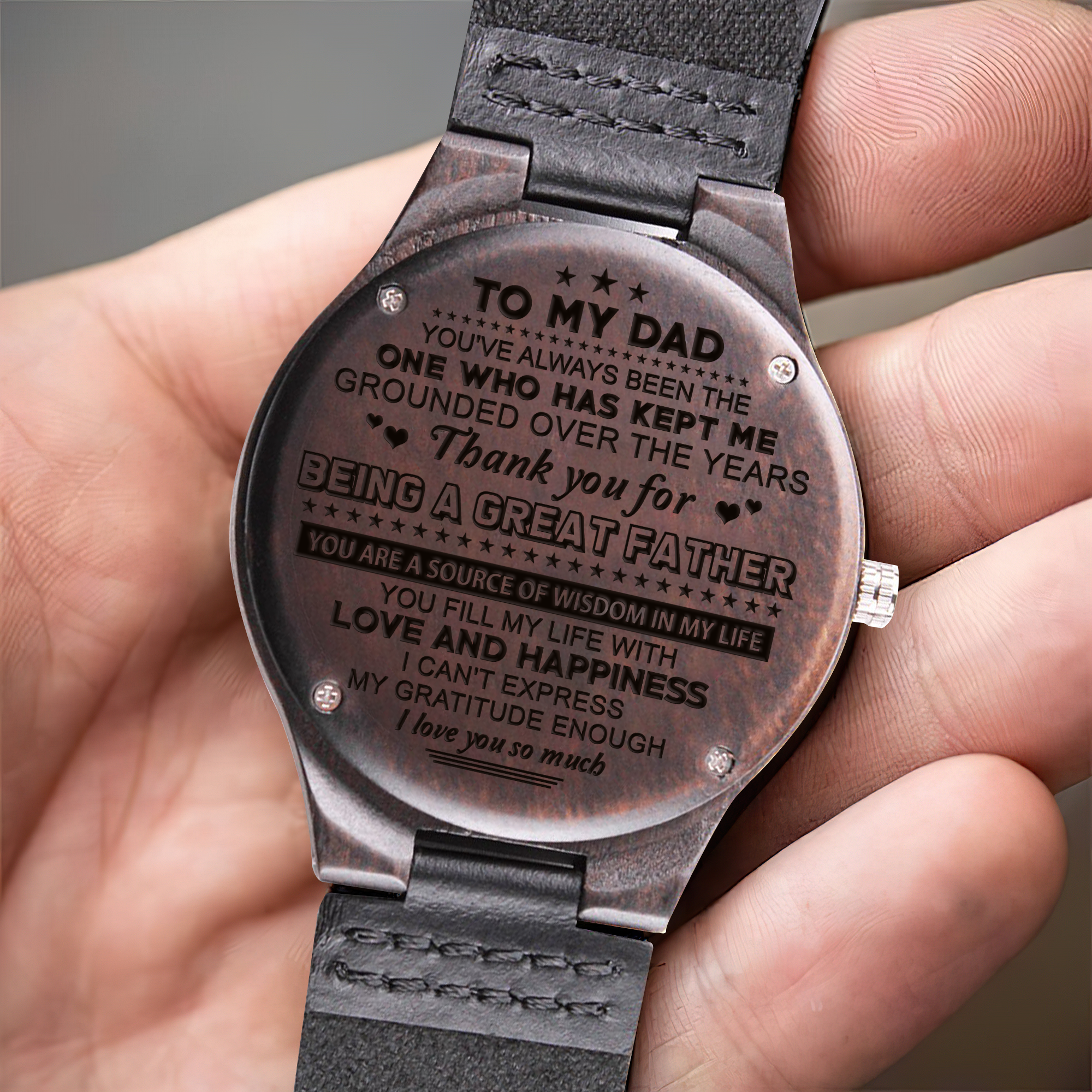 Wood Watch for Dad I can t express my gratitude enough I love you