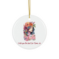 2024 Personalized Sisterhood Christmas Circle Ceramic Ornament