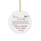 2024 Personalized Baby's First Christmas Circle Ceramic Ornament