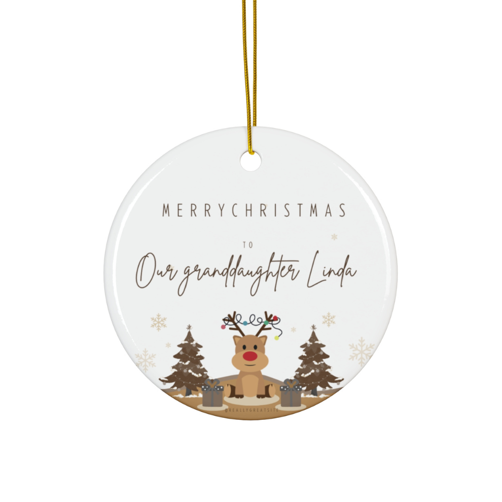 2024 Personalized Granddaughter Christmas Ornament