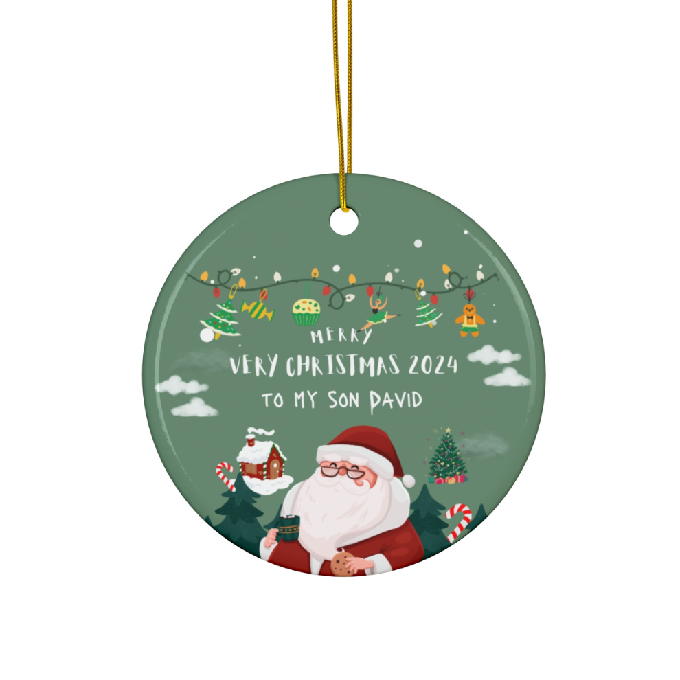 2024 Personalized Grandson Christmas Ornament