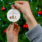 2024 Personalized Baby's First Christmas Circle Ceramic Ornament