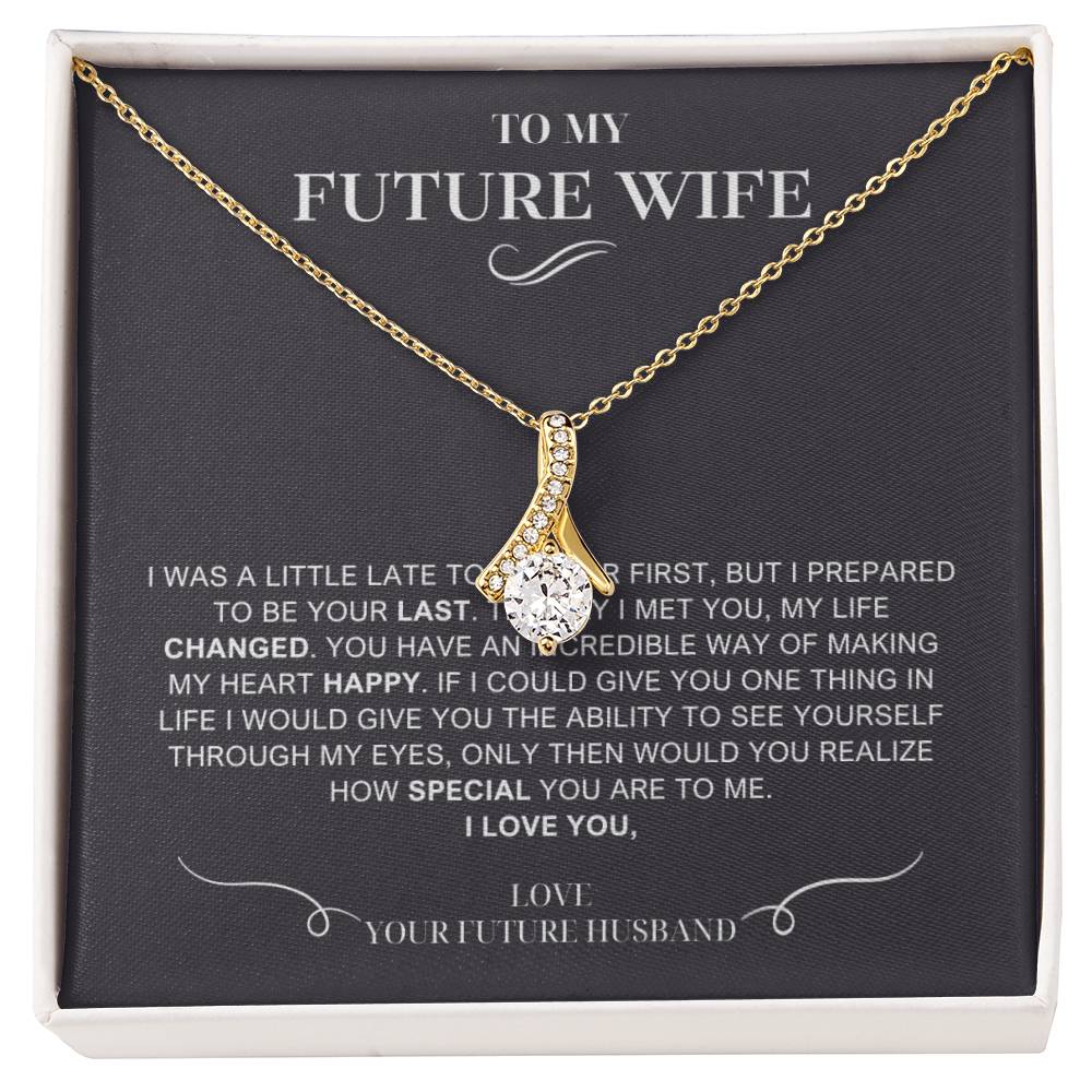 To My Future Wife Necklace, Engagement Gift For Future Wife