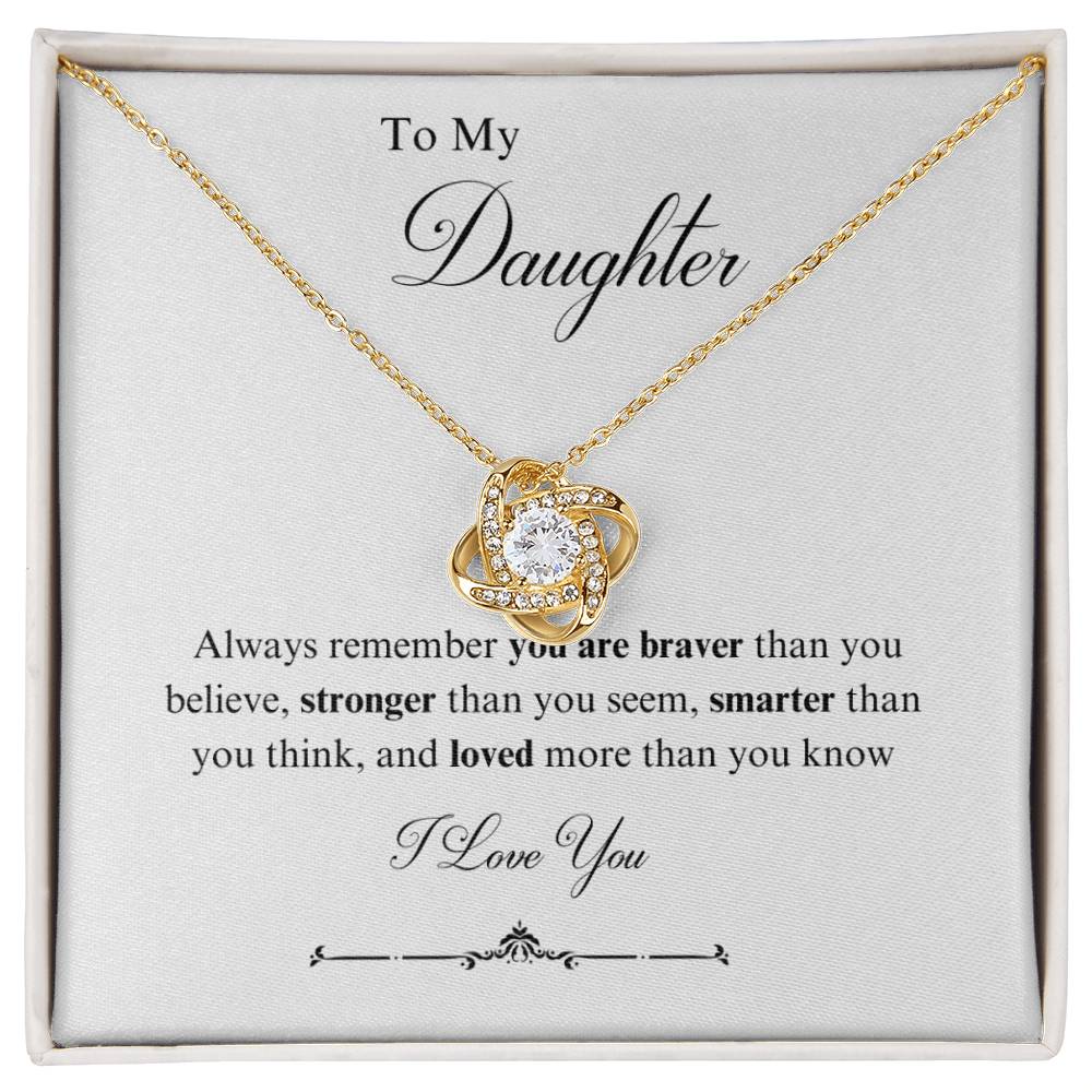 To My Daughter Necklace - Always remember