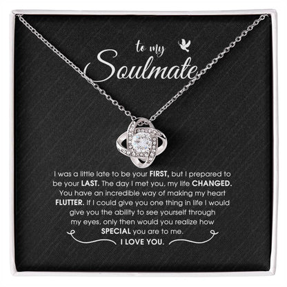 To My Beautiful Soulmate Necklace, Sterling Silver Love Heart, Gifts For Wife Birthday, From Husband, Romantic Gift For My Best Wife Ever, Anniversary B0BLW9452D