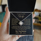 To My Beautiful Wife Knot Necklace - Artic Angel