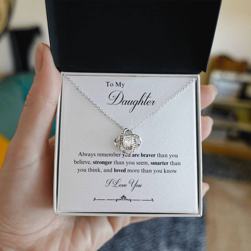 To My Daughter Necklace - Always remember