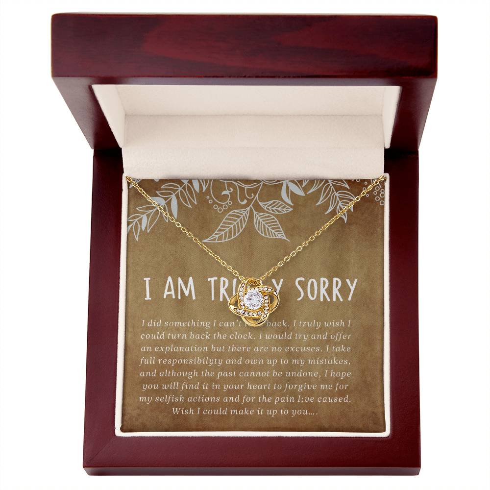 I'm Sorry Gift, Apology Necklace For Wife Girlfriend, Shannon