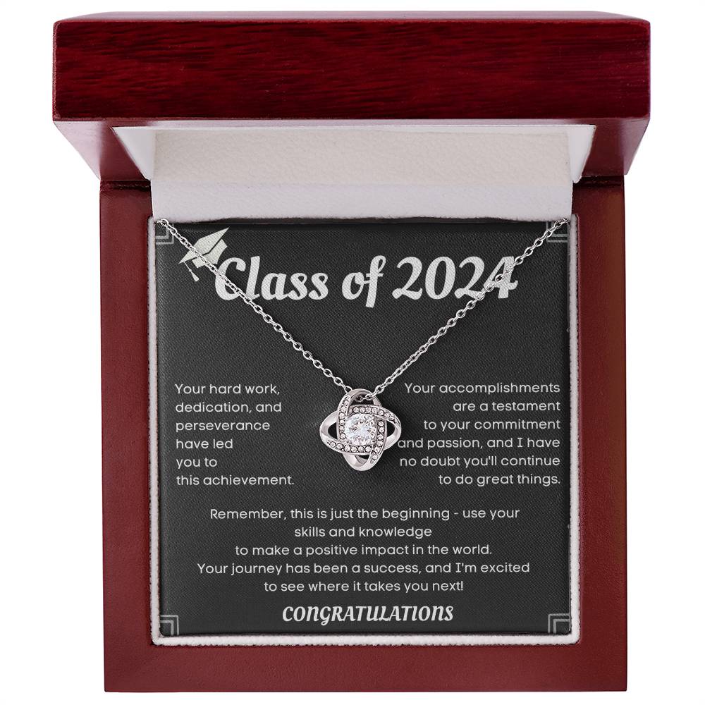 Class of [2024] Graduation Necklace - Personalized College Graduation Gift Idea for Her to Celebrate a Major Milestone