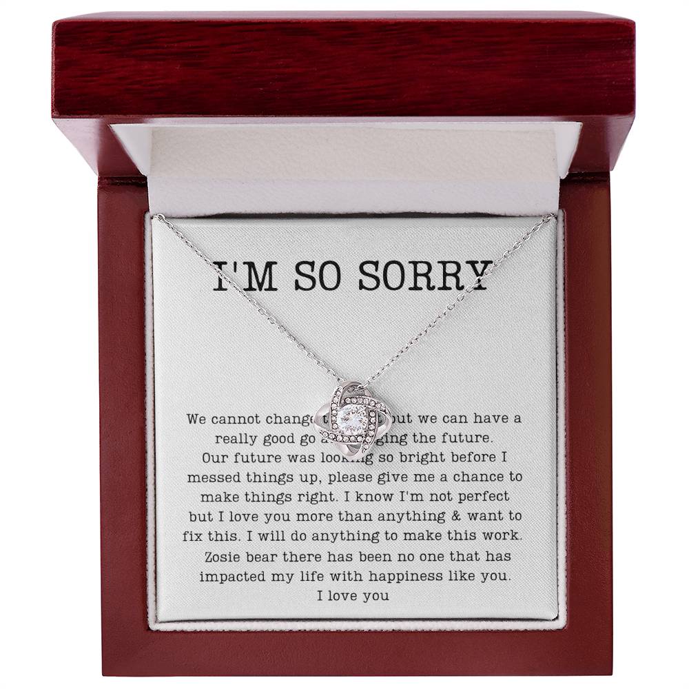 Apology Necklace For Her,  Zosie Mae Javier