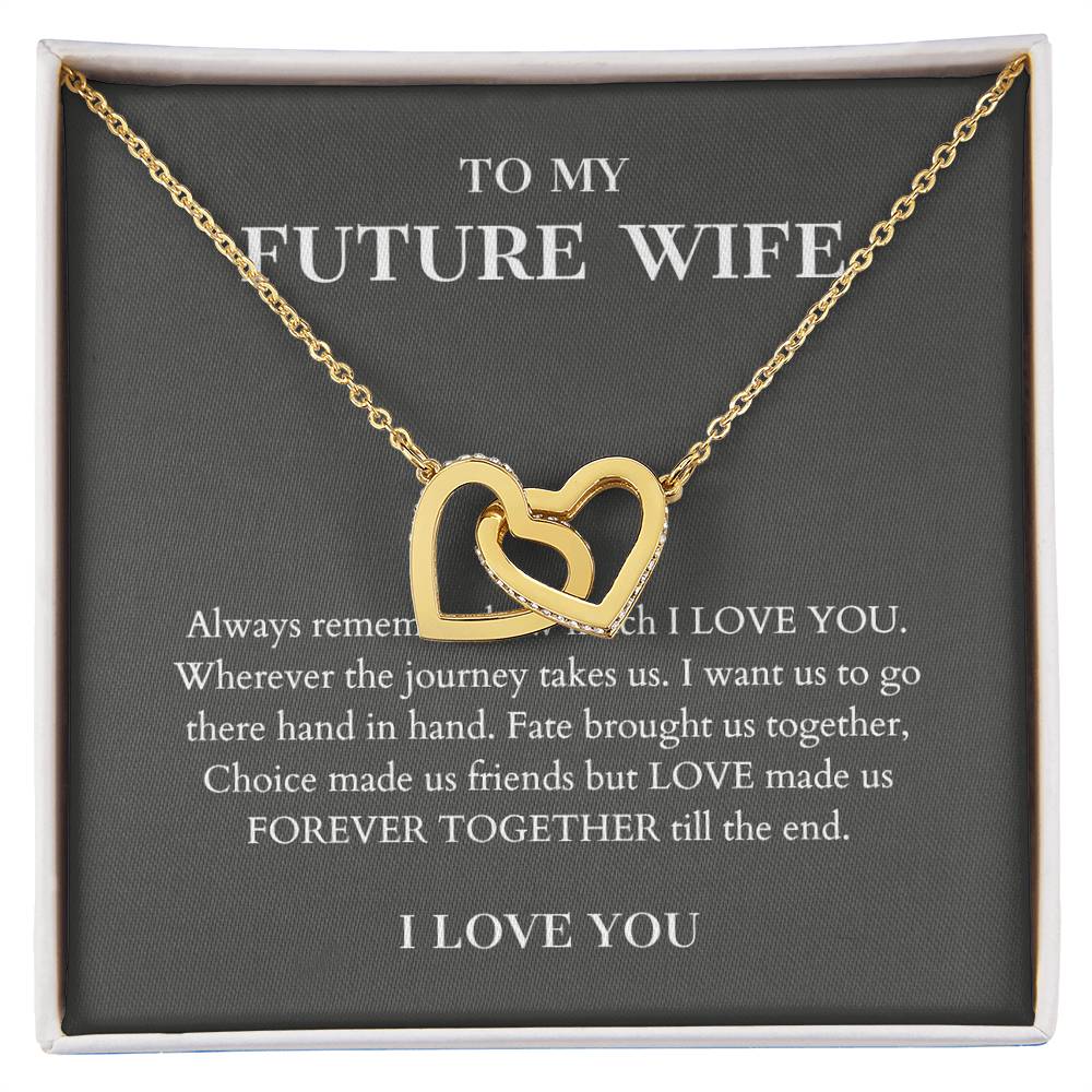 To My Future Wife Necklace, Engagement Gift For Future Wife B0BV6VW99Q