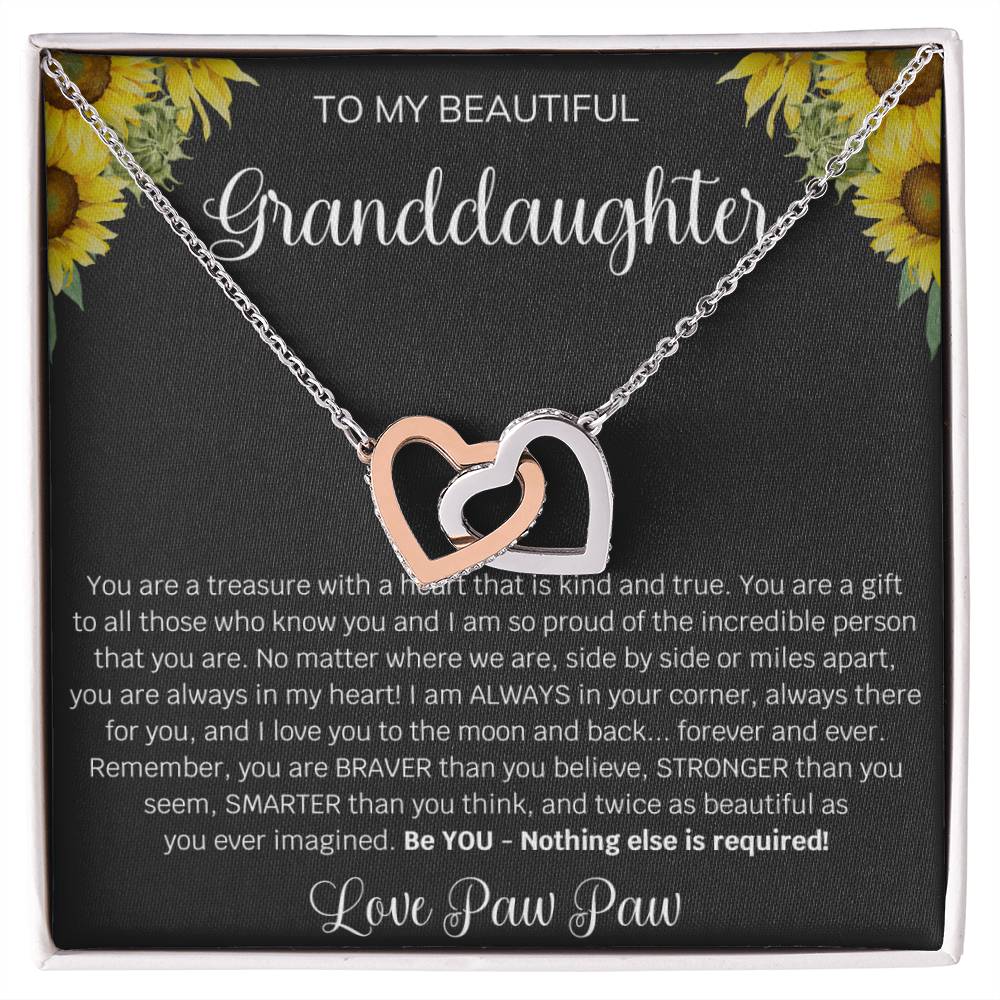 To My Beautiful Granddaughter Necklace, B0BLTZVVCZ