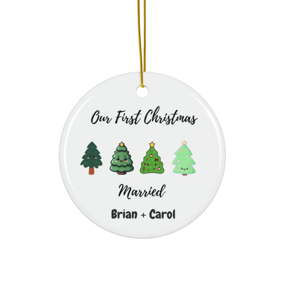 2024 First Christmas Married Ornament