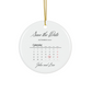 2024 Personalized First Christmas Married Ornament