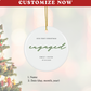 2024 Personalized First Christmas Married Ceramic Ornament