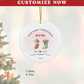 2024 Personalized First Christmas Married Ornament