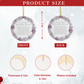 2024 Personalized Romantic First Christmas Married Circle Ceramic Ornament