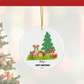 2024 Personalized Baby's First Christmas Circle Ceramic Ornament