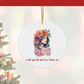 2024 Personalized Sisterhood Christmas Circle Ceramic Ornament