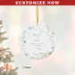 2024 Personalized First Christmas Married Circle Ceramic Ornament