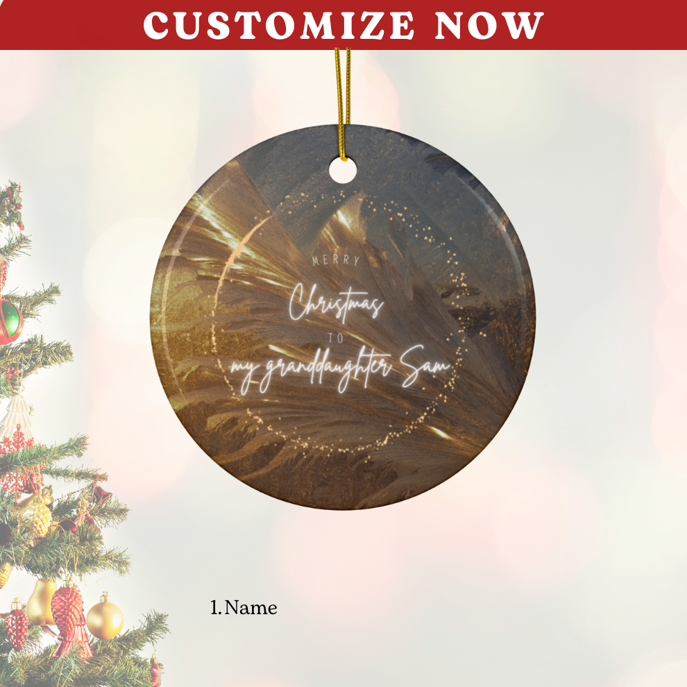 2024 Personalized Granddaughter Christmas Ornament