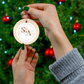 2024 Personalized First Christmas Married Circle Ceramic Ornament