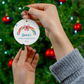 2024 Personalized Baby's First Christmas Rainbow Decoration Circle Ceramic Ornament