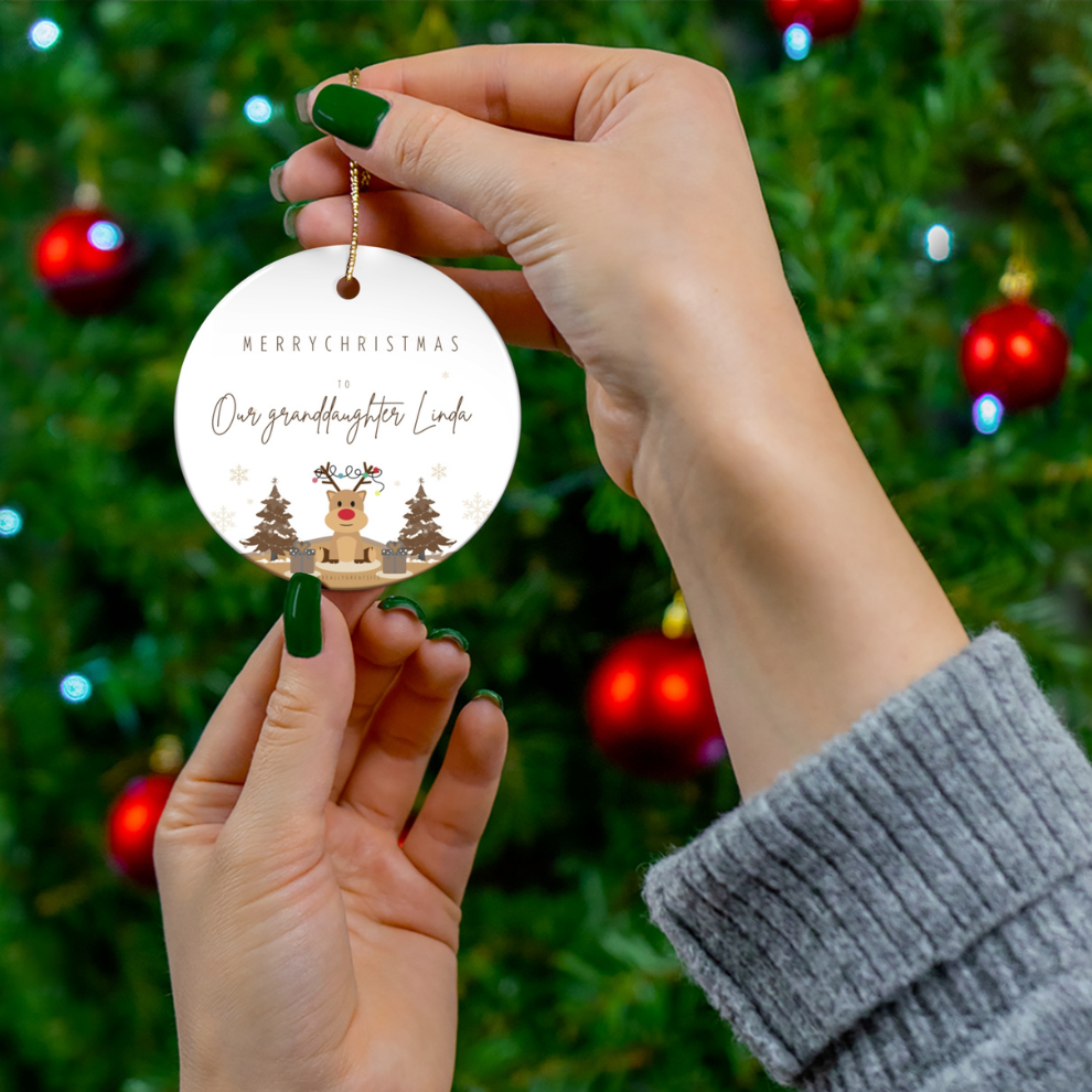 2024 Personalized Granddaughter Christmas Ornament