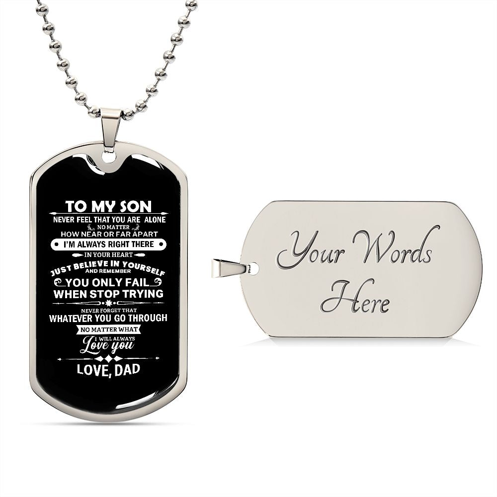 Son Dog Tag - When You Stop Trying Dog Tag Chain Necklace Gift for Son G15258 B09VG6QZF1 B09VG651KQ Military Chain (Silver) / Yes