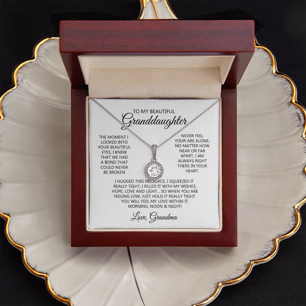 To Our Granddaughter Necklace, Granddaughter Necklace From Grandparents, Granddaughter Gifts From Grandma And Grandpa, Graduation Gift, Necklace For Granddaughter, Granddaughter Message Card JWSHINEE B0BN1X1TGJ