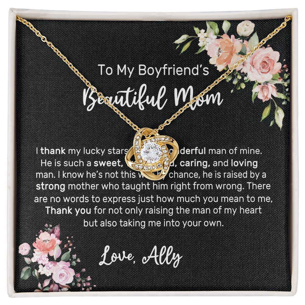 To My Boyfriends Mom Necklace, Mothers Day Gifts For Boyfriends Mom  Birthday s | eBay