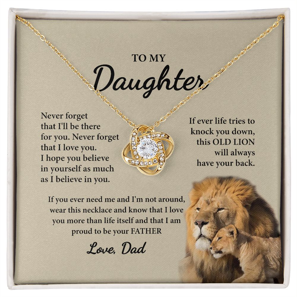 Dutch Daughter Gifts From Dad To My Daughter Lion Dad Christmas Gift Father  Daughter Necklace 2022