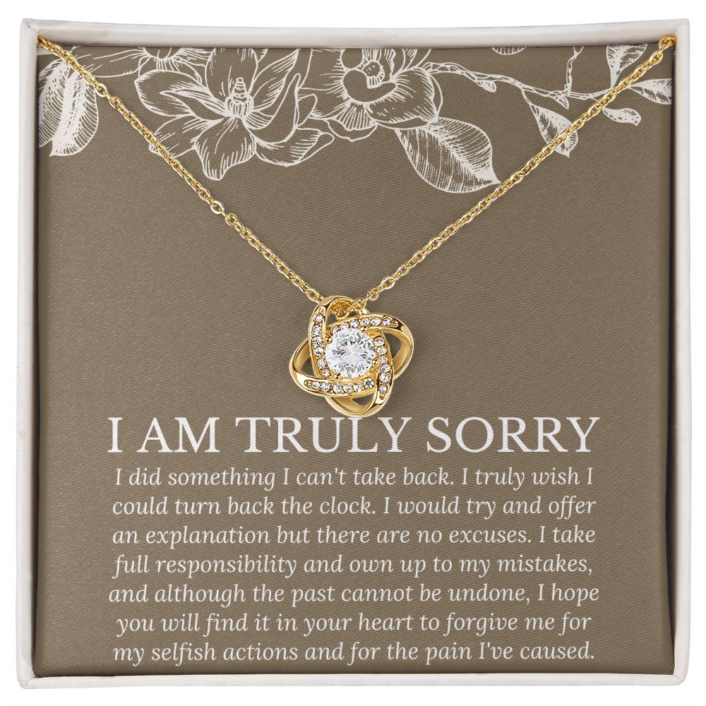 Apology Gift for Her Sorry My Love Love Knot Necklace Forgive Me Keepsake  Gift - Walmart.ca