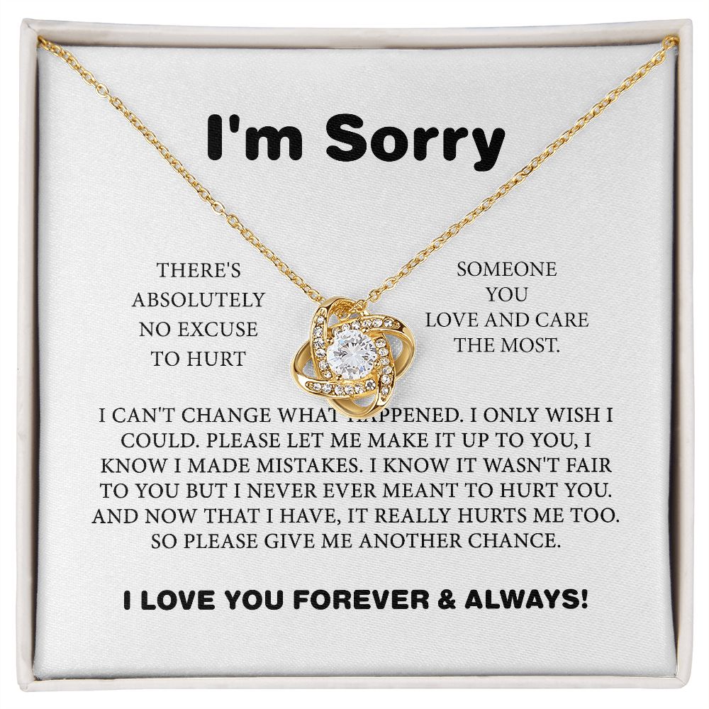 Truly Sorry Apology Forgive Me Necklace for Women (sy.001.al) – Alexa's  Gifts
