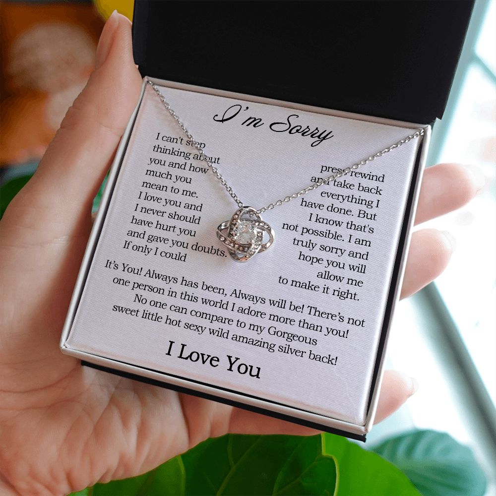 Love Knot, Apology Gift For Her, Forgiveness Gift, I'm Sorry Necklace –  JWshinee