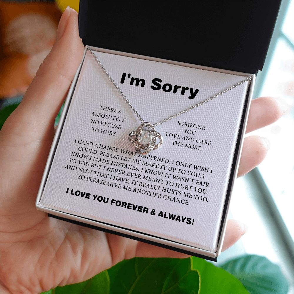 Sorry Necklace Gift For Her, Apology Necklace Gift From Boyfriend, Gif –  Rakva