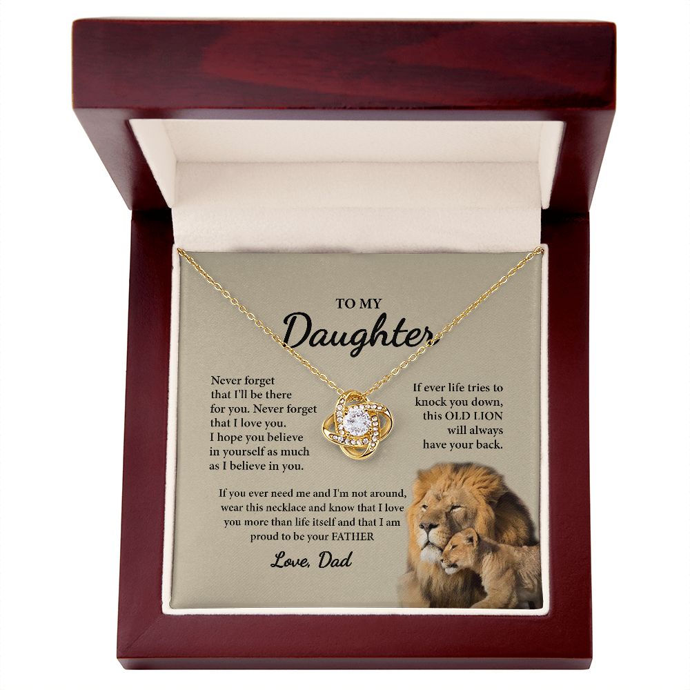 Daughter Gifts From Dad To My Daughter Lion Dad Christmas Gift Father  Daughter Necklace 2022 New Dropshipping