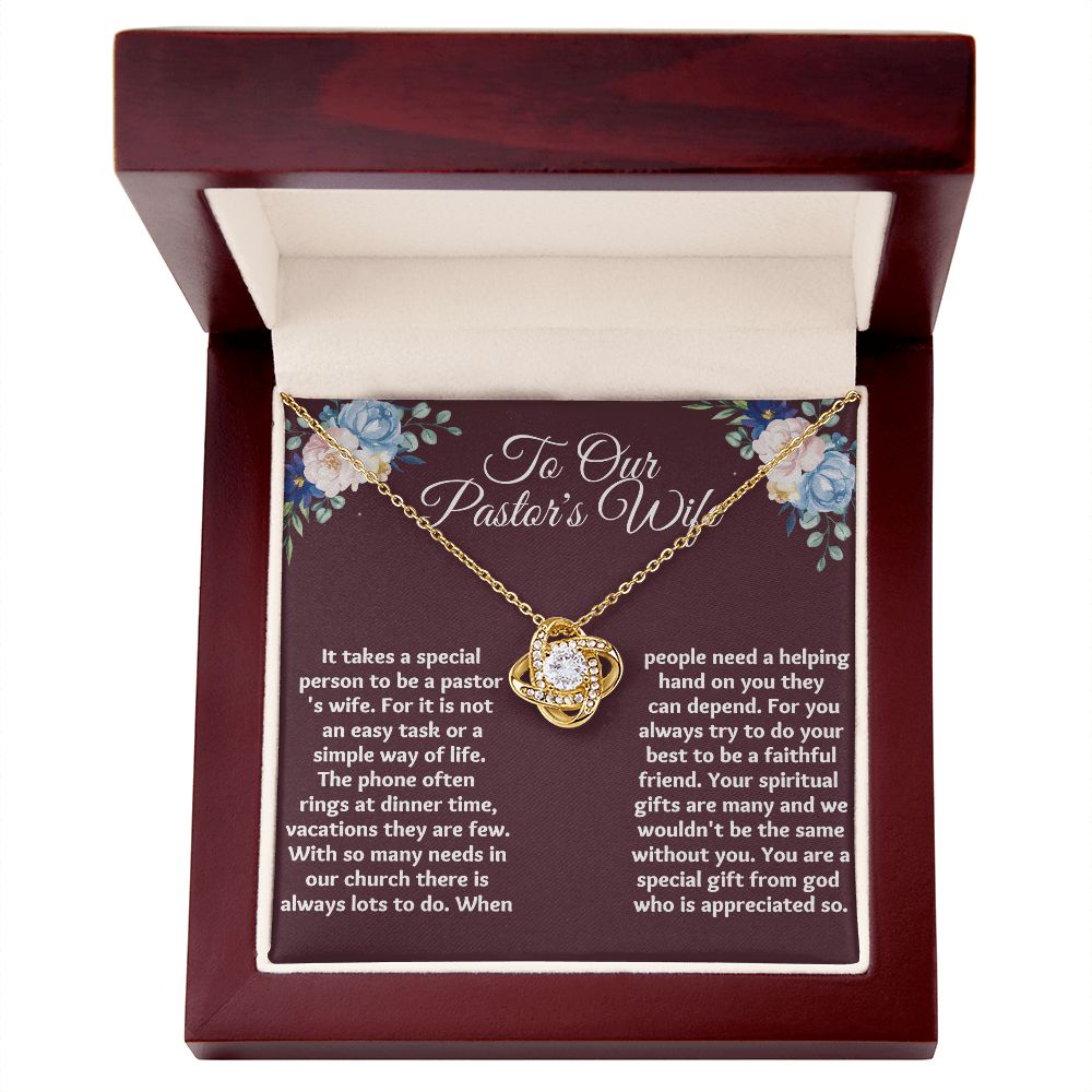 Unique Christmas Gift for Pastor's Wife: Engraved Appreciation Necklace"