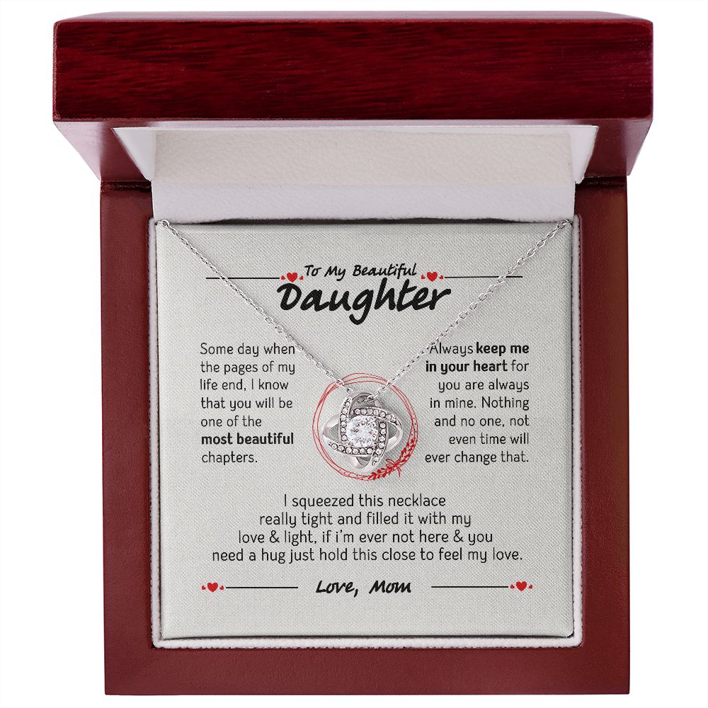 To My Daughter Necklace, Daughter Gift from Mom, Mom, Daughter Birthday Gift, Christmas Gift for Her 28113 B0BNJGM1JP