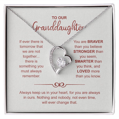 To Our Granddaughter, Heart necklace from Grandparents, Christmas gift for granddaughter ttstore-0712-1x15 B0BPBJZWNH