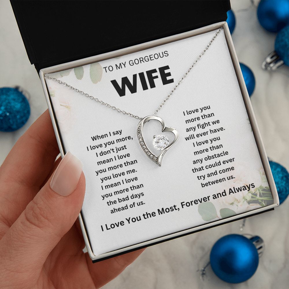 Romantic Wife Necklace from Husband - Gifts for Wife, Anniversary