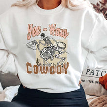 Load image into Gallery viewer, cowgirl tee, howdy tshirt, western style shirts, howdy shirt, kids Halloween shirt, Halloween shirts, Halloween t-shirt,t-shirt, tee, personalized shirt,halloween, happy halloween, halloween party, halloween gift, halloween costumes, cute halloween, funny halloween, spooky tshirt, halloween costumes, halloween sweatshirt, spooky season
